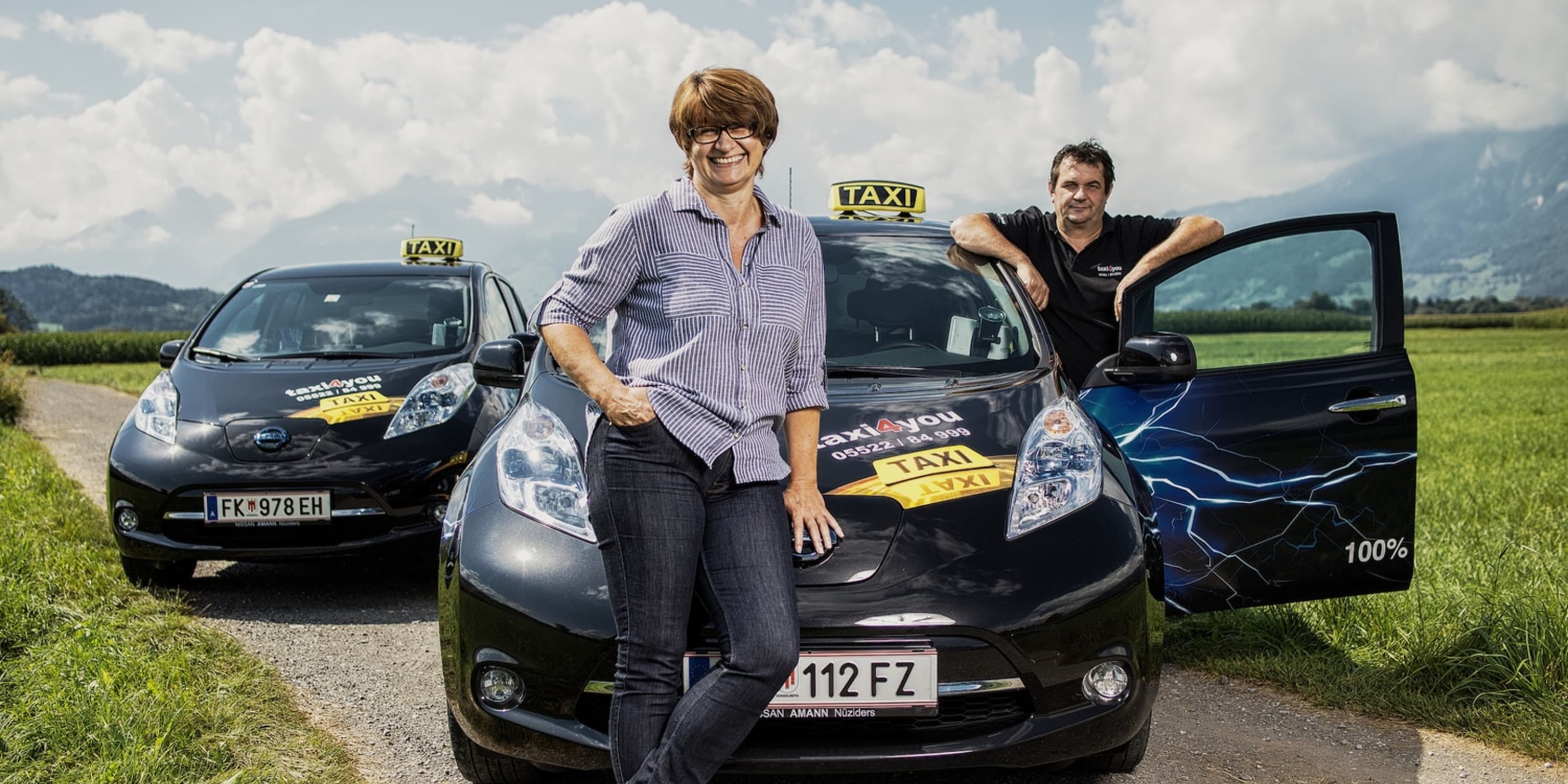 Taxifahrt unter Strom