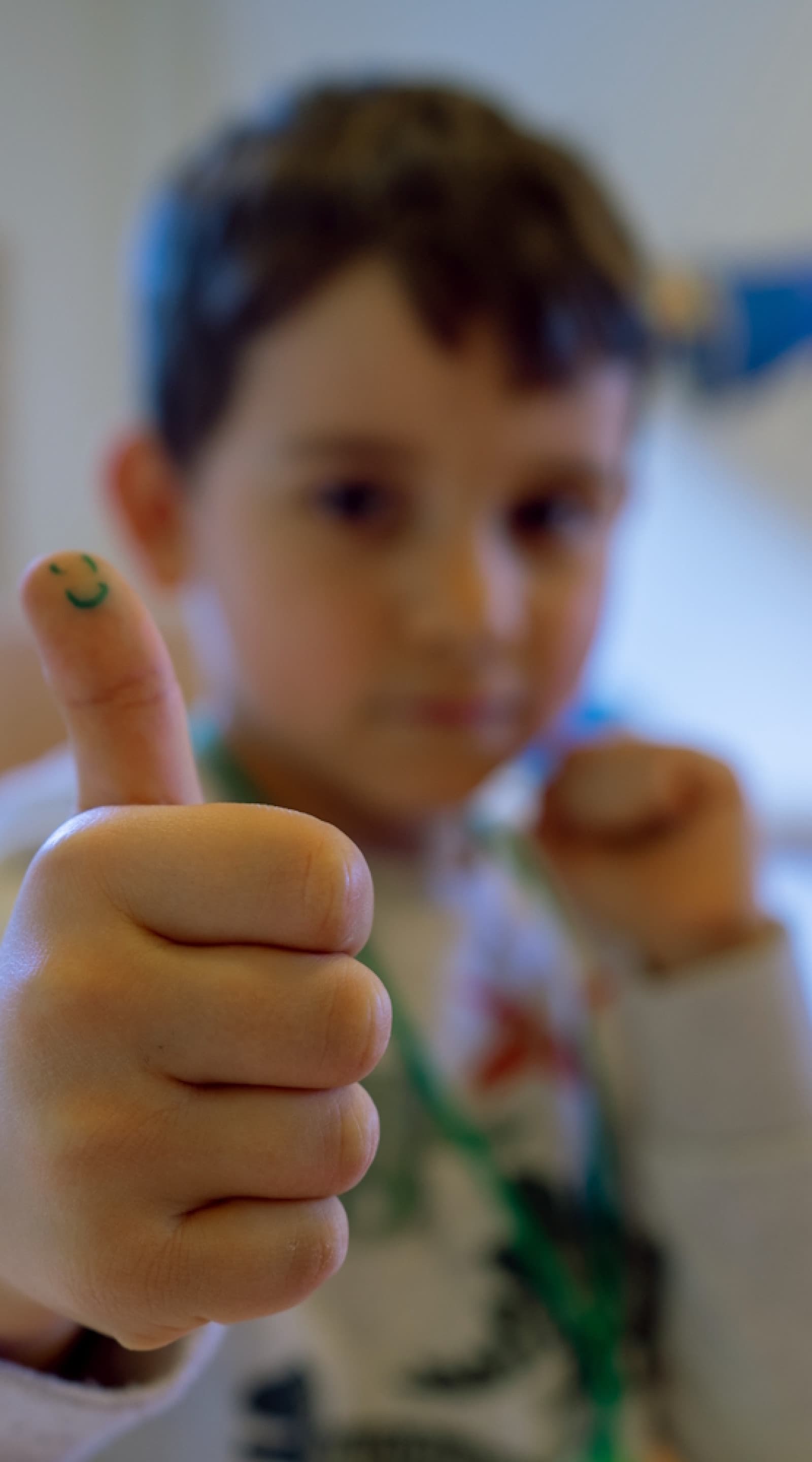 Foto Kleiner Daumen für Kindergarten Gallmist