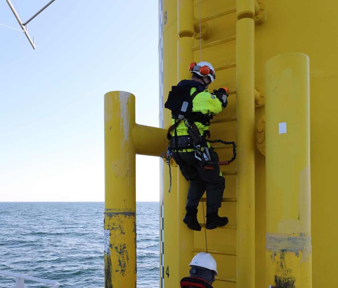 Wie es sich anfühlt, auf einer Offshore-Anlage zu stehen und nichts weiter als Windkraftanlagen zu sehen ...